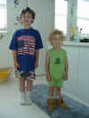 Zach & Scott in their bathroom.jpg (35600 bytes)