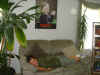 Zach hangs on the couch.JPG (619543 bytes)
