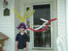 Zach with balloon hat - June 2002.jpg (61919 bytes)